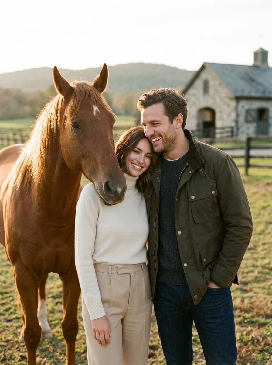 Amélie et Jonathan au domaine équestre